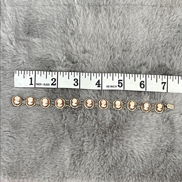 Vintage Elegant Cameo Bracelet in Silver 800 Links - Picture 5 of 14